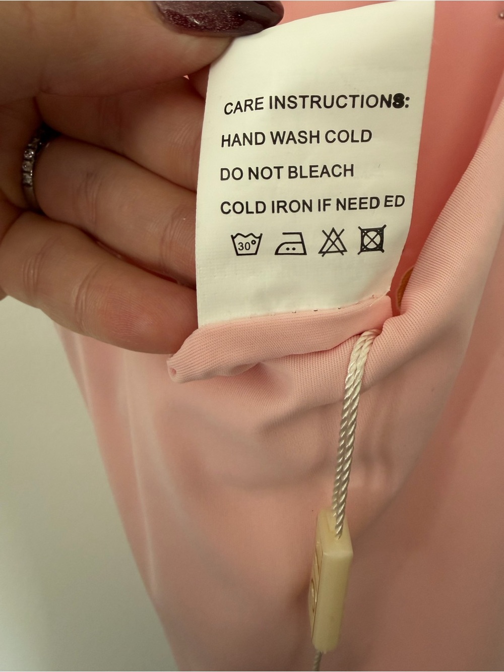 Women’s Pink Rhinestone Bodysuit - Picture 5 of 5